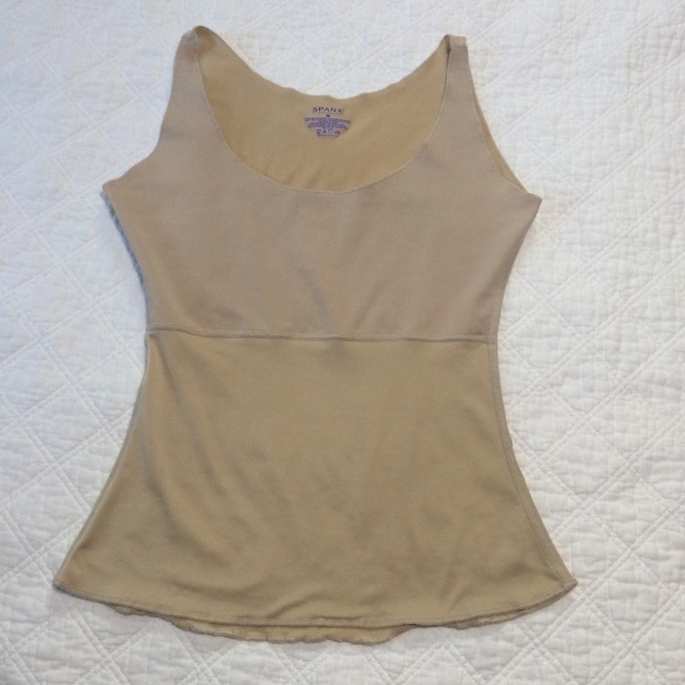 Spanx tank top shape wear beige Medium